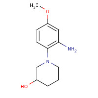 39104-05-7 1-(2-amino-4-methoxyphenyl)piperidin-3-ol chemical structure