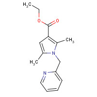 1431308-85-8 ethyl 2,5-dimethyl-1-(pyridin-2-ylmethyl)pyrrole-3-carboxylate chemical structure
