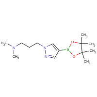 847818-72-8 N,N-dimethyl-3-[4-(4,4,5,5-tetramethyl-1,3,2-dioxaborolan-2-yl)pyrazol-1-yl]propan-1-amine chemical structure
