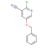 74650-76-3 2-chloro-5-phenylmethoxypyridine-3-carbonitrile chemical structure