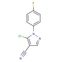 1050619-83-4 5-chloro-1-(4-fluorophenyl)pyrazole-4-carbonitrile chemical structure