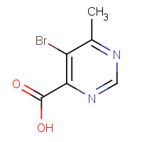 933683-74-0 5-bromo-6-methylpyrimidine-4-carboxylic acid chemical structure