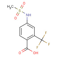 1314406-51-3 4-(methanesulfonamido)-2-(trifluoromethyl)benzoic acid chemical structure