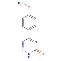 113913-32-9 5-(4-methoxyphenyl)-2H-1,2,4-triazin-3-one chemical structure