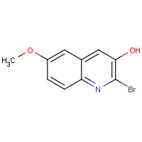 1026203-42-8 2-bromo-6-methoxyquinolin-3-ol chemical structure
