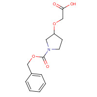 889953-08-6 2-(1-phenylmethoxycarbonylpyrrolidin-3-yl)oxyacetic acid chemical structure