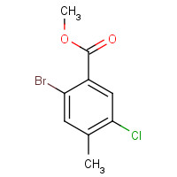 1061314-02-0 methyl 2-bromo-5-chloro-4-methylbenzoate chemical structure