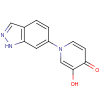 1333328-70-3 3-hydroxy-1-(1H-indazol-6-yl)pyridin-4-one chemical structure
