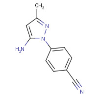 1152945-26-0 4-(5-amino-3-methylpyrazol-1-yl)benzonitrile chemical structure