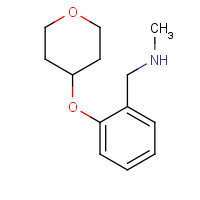 906352-71-4 N-methyl-1-[2-(oxan-4-yloxy)phenyl]methanamine chemical structure