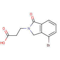 933691-74-8 3-(7-bromo-3-oxo-1H-isoindol-2-yl)propanoic acid chemical structure