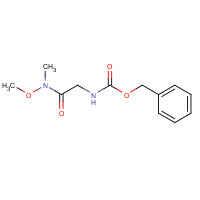121505-94-0 benzyl N-[2-[methoxy(methyl)amino]-2-oxoethyl]carbamate chemical structure