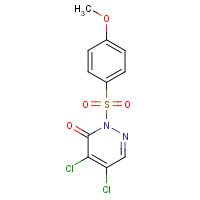 155164-59-3 4,5-dichloro-2-(4-methoxyphenyl)sulfonylpyridazin-3-one chemical structure