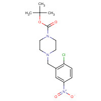1150308-67-0 tert-butyl 4-[(2-chloro-5-nitrophenyl)methyl]piperazine-1-carboxylate chemical structure