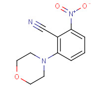 63365-42-4 2-morpholin-4-yl-6-nitrobenzonitrile chemical structure