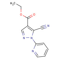 98475-62-8 ethyl 5-cyano-1-pyridin-2-ylpyrazole-4-carboxylate chemical structure