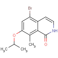1616289-92-9 5-bromo-8-methyl-7-propan-2-yloxy-2H-isoquinolin-1-one chemical structure