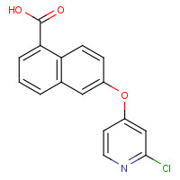 861880-86-6 6-(2-chloropyridin-4-yl)oxynaphthalene-1-carboxylic acid chemical structure