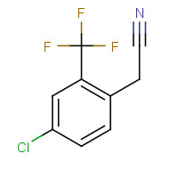 85386-80-7 2-[4-chloro-2-(trifluoromethyl)phenyl]acetonitrile chemical structure