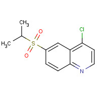 1346549-12-9 4-chloro-6-propan-2-ylsulfonylquinoline chemical structure