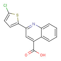 329222-93-7 2-(5-chlorothiophen-2-yl)quinoline-4-carboxylic acid chemical structure