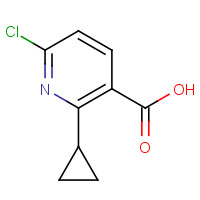 862695-75-8 6-chloro-2-cyclopropylpyridine-3-carboxylic acid chemical structure