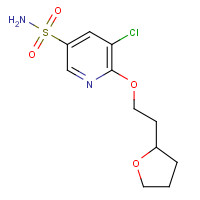 1228876-32-1 5-chloro-6-[2-(oxolan-2-yl)ethoxy]pyridine-3-sulfonamide chemical structure
