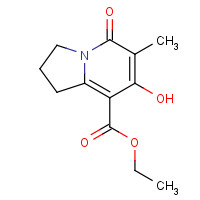 116993-42-1 ethyl 7-hydroxy-6-methyl-5-oxo-2,3-dihydro-1H-indolizine-8-carboxylate chemical structure
