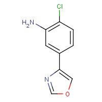 916051-61-1 2-chloro-5-(1,3-oxazol-4-yl)aniline chemical structure