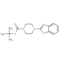 195390-64-8 tert-butyl 4-(1,3-benzoxazol-2-yl)piperazine-1-carboxylate chemical structure