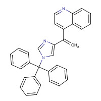 880652-89-1 4-[1-(1-tritylimidazol-4-yl)ethenyl]quinoline chemical structure