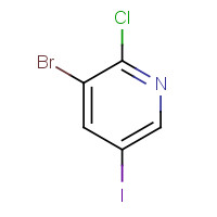 1211586-80-9 3-bromo-2-chloro-5-iodopyridine chemical structure