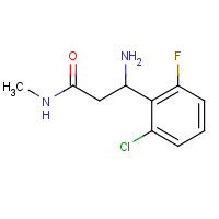 1193386-44-5 3-amino-3-(2-chloro-6-fluorophenyl)-N-methylpropanamide chemical structure