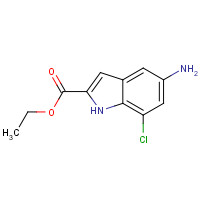 1352895-02-3 ethyl 5-amino-7-chloro-1H-indole-2-carboxylate chemical structure