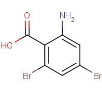 81190-68-3 2-amino-4,6-dibromobenzoic acid chemical structure