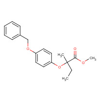 653563-75-8 methyl 2-methyl-2-(4-phenylmethoxyphenoxy)butanoate chemical structure