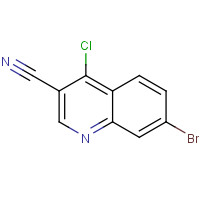 364793-57-7 7-bromo-4-chloroquinoline-3-carbonitrile chemical structure