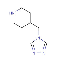 1225218-71-2 4-(1,2,4-triazol-4-ylmethyl)piperidine chemical structure