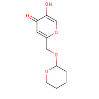 103893-45-4 5-hydroxy-2-(oxan-2-yloxymethyl)pyran-4-one chemical structure