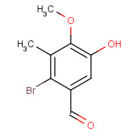 287117-31-1 2-bromo-5-hydroxy-4-methoxy-3-methylbenzaldehyde chemical structure