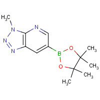1257553-99-3 3-methyl-6-(4,4,5,5-tetramethyl-1,3,2-dioxaborolan-2-yl)triazolo[4,5-b]pyridine chemical structure