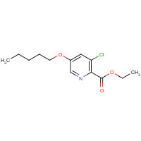 808747-15-1 ethyl 3-chloro-5-pentoxypyridine-2-carboxylate chemical structure