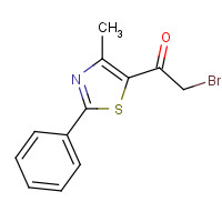 7520-95-8 2-bromo-1-(4-methyl-2-phenyl-1,3-thiazol-5-yl)ethanone chemical structure