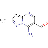 1245768-36-8 7-amino-2-methylpyrazolo[1,5-a]pyrimidine-6-carbaldehyde chemical structure