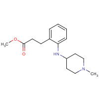 1063407-08-8 methyl 3-[2-[(1-methylpiperidin-4-yl)amino]phenyl]propanoate chemical structure