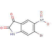 667463-68-5 6-bromo-5-nitro-1H-indole-2,3-dione chemical structure