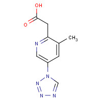 1374573-56-4 2-[3-methyl-5-(tetrazol-1-yl)pyridin-2-yl]acetic acid chemical structure