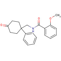 265656-18-6 2-methoxy-N-[(4-oxo-1-phenylcyclohexyl)methyl]benzamide chemical structure