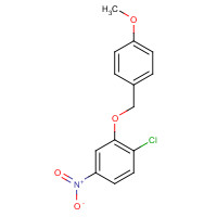 1351353-49-5 1-chloro-2-[(4-methoxyphenyl)methoxy]-4-nitrobenzene chemical structure