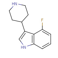 173150-61-3 4-fluoro-3-piperidin-4-yl-1H-indole chemical structure